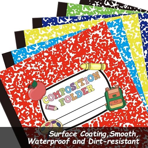 Cinrobiye 24 Pack Inspirational Composition 2 Pocket Folders Decorative Pocket Folder Motivational Letter Size Kids Folders File with Pockets for Office Home Homework Documents thumbnail 6