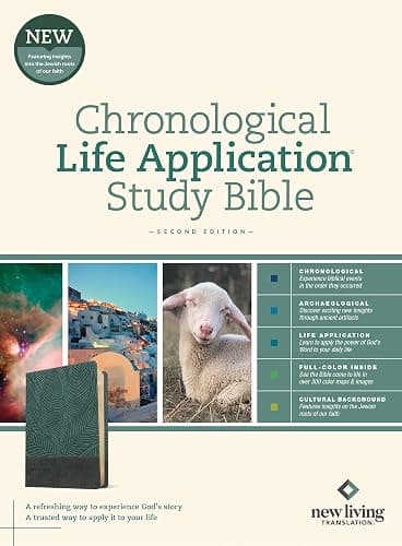 NLT Chronological Life Application Study Bible, Second Edition (LeatherLike, Palm Forest Teal) thumbnail 5