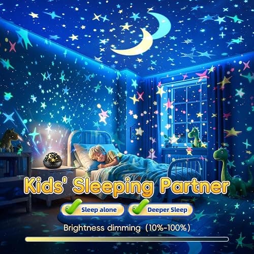 Staryou Dinosaur Toys for Kids 3-5, 【Remote+3 Films+93 Effects】 Dinosaur Toys for Kids 2-4, 【3 Timer+5 Brightness】 3 Year Old Boy Gift, Rotate 3 Year Old boy Birthday Gift, Boys Christmas Gifts Boys thumbnail 5