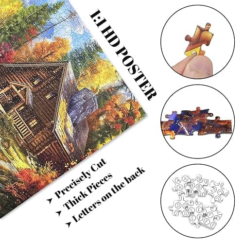 Jigsaw Puzzles 2000 Pieces for Adults Families Bear Village Pieces Fit Together Perfectly thumbnail 2