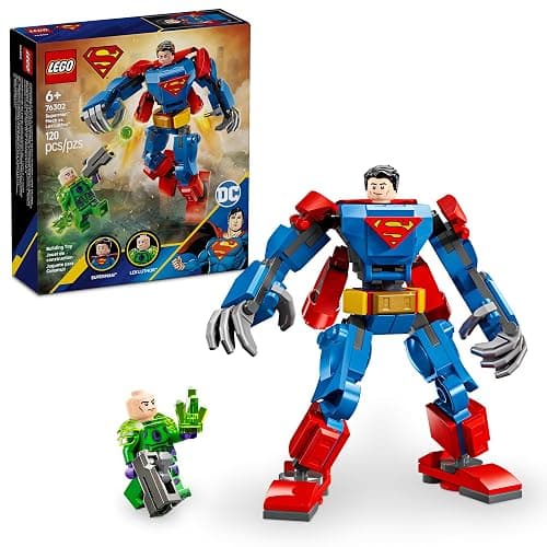 LEGO DC Superman Mech vs. Lex Luthor Building Toy - Superman Toy for Kids, Boys and Girls, Ages 6+ - Buildable Action Figure - Superhero Gift for Birthday - 76302 - Image 1