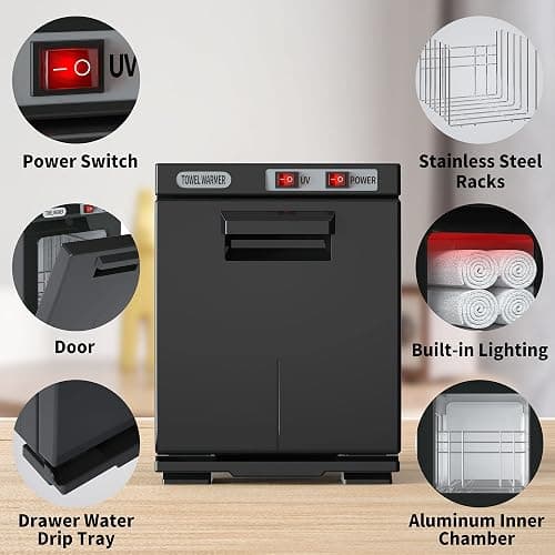 Asiakarn Towel Warmer, Hot Towel Warmers Spa, 5L Mini Towel Warmer, Small Towel Warmer for Facials. thumbnail 6