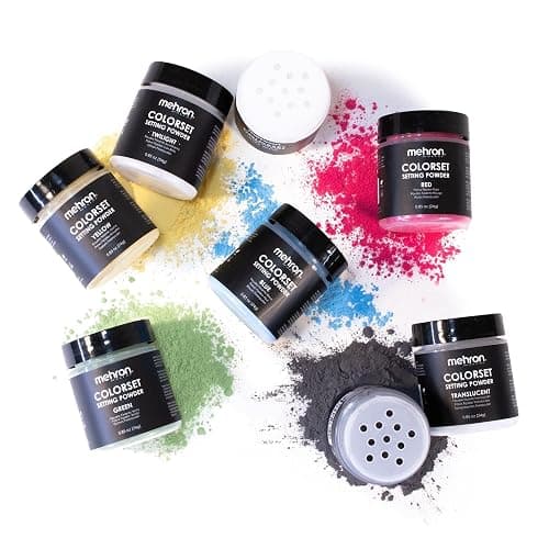 Mehron Makeup Colorset Setting Powder | Talc Free | Translucent Loose Setting Powder for Cosplay, Face & Body Paint, and Cream Makeup .85 oz (24 g) (Translucent) | Made in the USA thumbnail 7