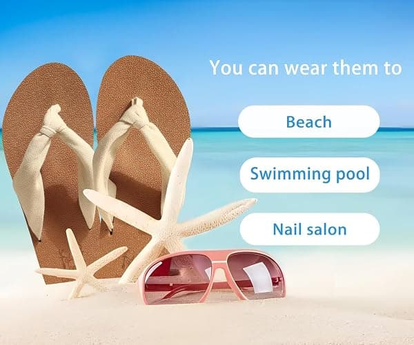 KuaiLu Flip Flops for Women with Arch Support Yoga Mat Comfortable Summer Beach Walking Thong Cushion Sandals Slip On Indoor Outdoor thumbnail 8