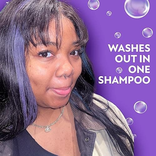 Fun In by Sun In Temporary Hair Color with Easy Brush Applicator for Kids, Teens & Adults - Washable One day color for Festivals, Events & Parties - All Hair Types - Purple thumbnail 5