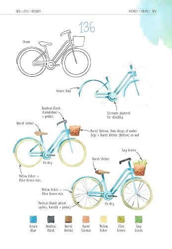 Watercolor Success in Four Steps: 150 Skill-Building Projects to Paint (Design Originals) Beginner-Friendly Step-by-Step Instructions & Techniques to Create Beautiful Paintings as Easy as 1-2-3-4 thumbnail 9