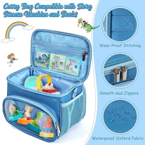 Kowenlic Carrying Case Compatible with Toniebox Starter Set, Carry Bag Compatible with Tonie Figures, Storage Case for Little Tikes Story Dream Machine Starter for Storybook (Purple) thumbnail 4