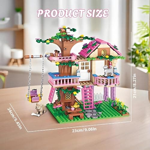 CSNRHG Dream Tree House Friends Building Set Friends Construction Educational Toy 504 Pieces Gifts for Girls Teens Kids Adults Ages 6+ thumbnail 3