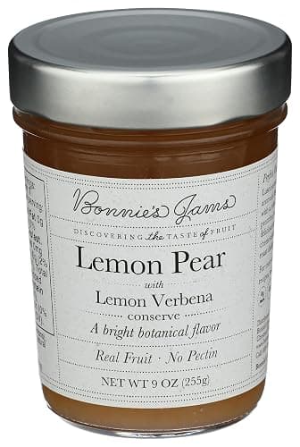 Bonnies Jams Lemon Pear with Lemon Verbena Jam, 8.75 OZ - Image 1
