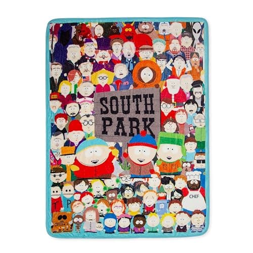 South Park Characters Raschel Throw Blanket | Soft Polyester Cover for Sofa, Bed | 45 x 60 Inches - Image 1