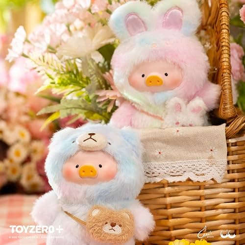 TOYZERO + Official Lulu The Piggy Blind Box - Joyful Time Series Plush Keychain Blind Boxes Figures Cute Stuffed Animals Mystery Box Collectibles Toys Home Decorations Birthday Gifts, Single Box thumbnail 8