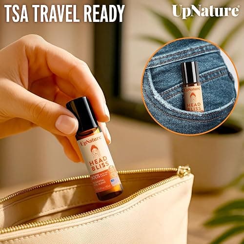 UpNature Head Bliss Essential Oil Roll On – Soothing Migraine and Head Tension Comfort with Instant Cooling Effect – Nurse Essentials Gifts thumbnail 6