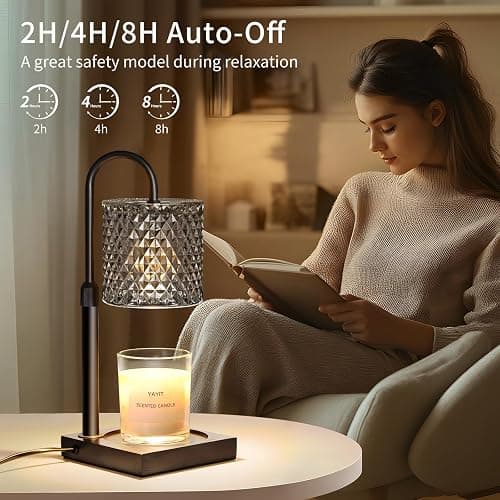 YAYIT Candle Warmer Lamp with Timer Dimmer Adjustable Height, Lamp Candle Warmer for Jar Candles, Home Decor, for Women Birthday thumbnail 4