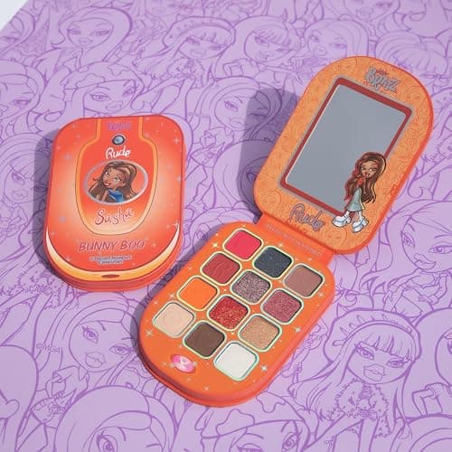 Rude Cosmetics Bratz Colorful Eyeshadow Palette for Women, Teen Girls - Mini Eye Shadow Make Up Palettes - Glitter, Matte, Metallic & Shimmer Eyeshadow for Eye Makeup - Bunny Boo thumbnail 2