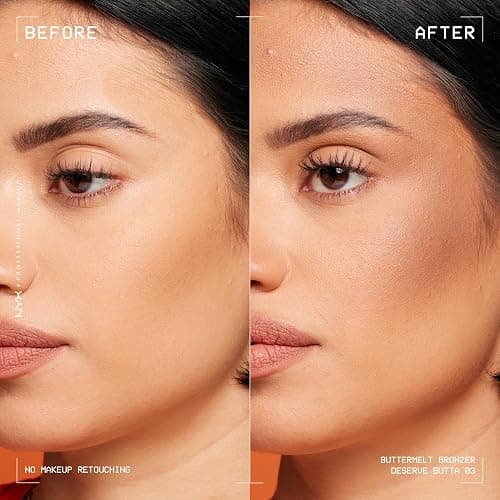 NYX Professional Makeup Bronzer, Per un Look Abbronzato e Luminoso, Tenuta fino a 12h, Resiste alle Sbavature, No Transfer, Buttermelt, Tonalità: Deserve Butta, 5 g thumbnail 2