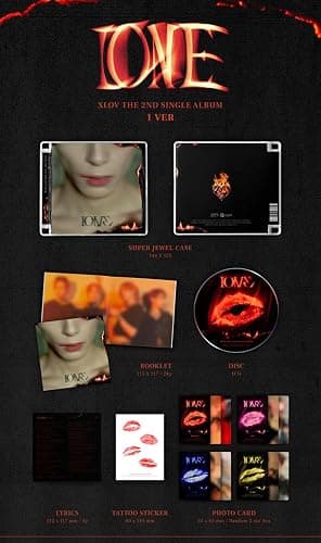 XLOV I ONE 2nd Single Album (JEWEL - One Ver.) thumbnail 2