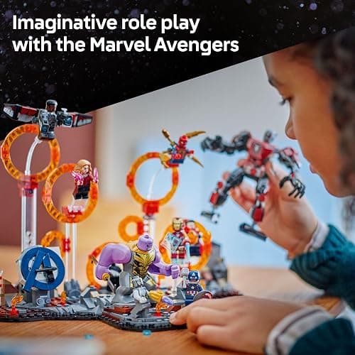 LEGO Marvel Avengers: Endgame Final Battle - Super Hero Building Set for Kids, Ages 10+ - 10 Figures Including Iron Man, Black Panther, and Iron Spider - Birthday Gift for Boys and Girls - 76323 thumbnail 4