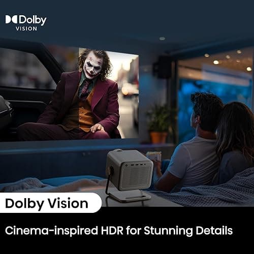 Hisense M2 Pro, Triple Laser Smart Portable Lifestyle Projector, 4K UHD, 65” – 200”, 1,300 Lumens, Dolby Vision,Optical Zoom, Intelligent Screen Adjustments, Vidaa OS, Netflix Included (2025 Model) thumbnail 5