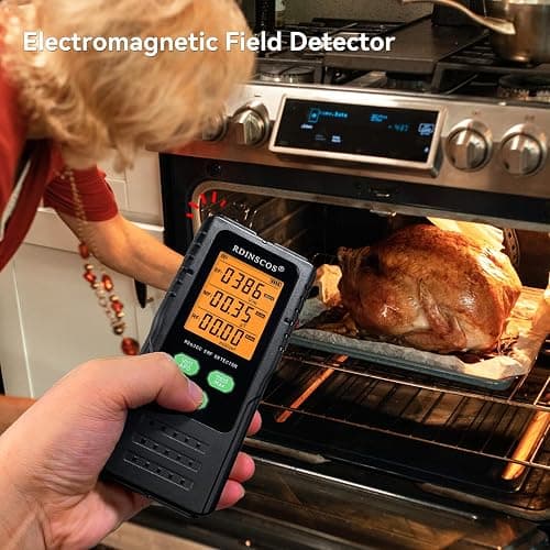 EMF Detector – 3-in-1 Electromagnetic Radiation Meter for AC Magnetic, AC Electric & Microwave Fields – Handheld EMF Reader for Home, Office & Smart Meters, Ideal for Non-Professional Users thumbnail 3