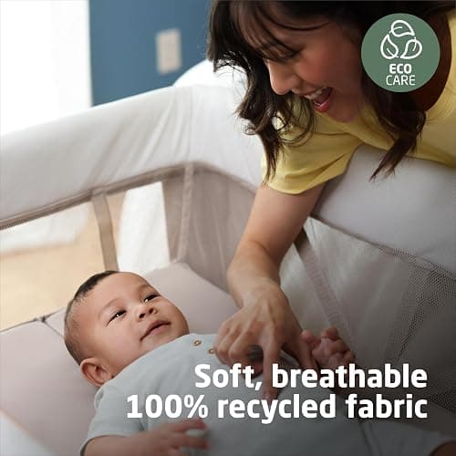 Maxi-Cosi Swift Baby Playard with Mat, Baby Playpen, Play Yard with Bassinet, Portable Playpen for Babies and Toddlers, Classic Oat thumbnail 2
