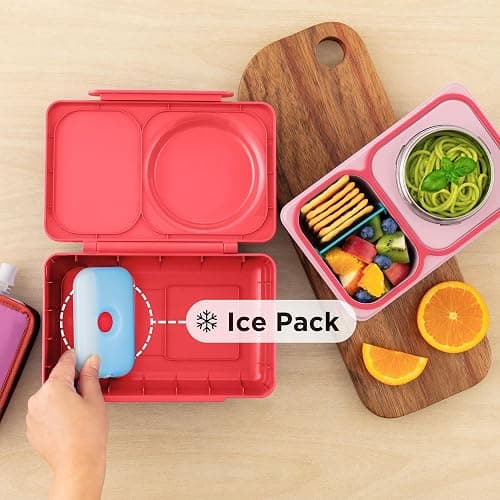 Omie OmieBox UP Kids Insulated Bento Box, Cherry Pink thumbnail 3