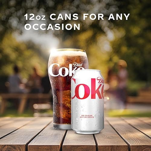 Diet Coke Soda Soft Drink Cans, 12 fl oz, 12 Pack | No sugar, no calories, 46 mg caffeine per can thumbnail 4