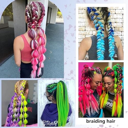 Brown Black Pre Stretched Braiding Hair 30 Inch 2 Packs Pre Feathered Hair Extensions Yaki Texture Braids Hair Easy to Use thumbnail 8