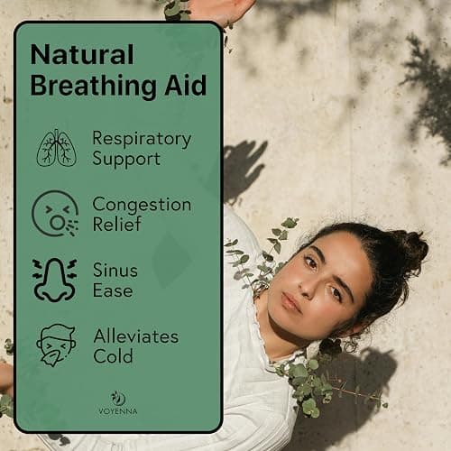 Essential Oil Breathe Blend for Diffuser, Humidifier, Aromatherapy & Rub with Peppermint & Eucalyptus Oils | for Headache, Allergy & Congestion thumbnail 6