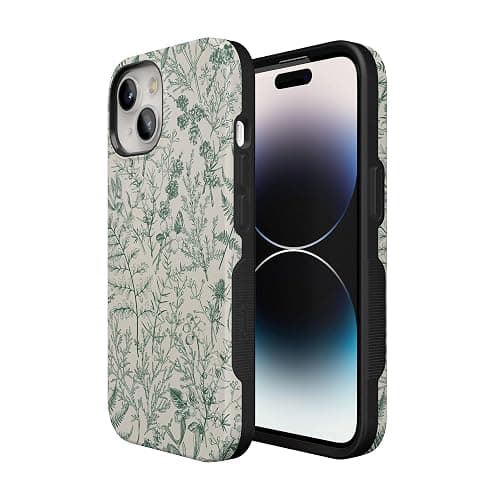 Casely iPhone 14 Case | Sage Garden | Green Floral | Compatible with MagSafe | Bold Protective Design thumbnail 5