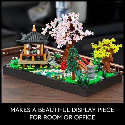 Finger Rock Cherry Blossom Bonsai Tree Building Set, Creative Japanese Tranquil Zen Gardens, Sakura Flowers and Plants Display Model Gift for Adults Teens 14+ (2280 PCS) thumbnail 6