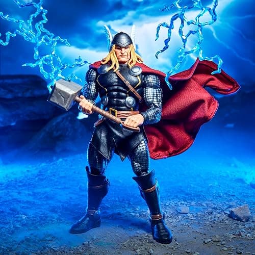 Marvel Legends Maximum Series Thor, Deluxe Thor Comics Collectible 6-Inch Action Figure; Articulation for Mighty Poses; Accessories Fit for a God of Thunder | Marvel Legends 6 Inch Action Figure Maximum Series Deluxe - Thor thumbnail 4