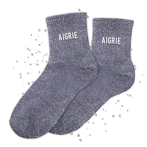 MASSA Chaussettes Paillettes - Taille Unique - Parfaite, Unique, Wesh, Tana, Princesse, Pipelette, Raleuse, Gourmande, Aigrie, Mamounette - Chaussettes à Paillettes - Image 1