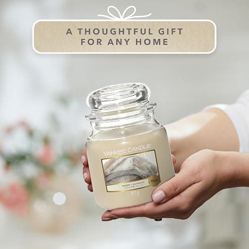 Yankee Candle Scented Candle | Warm Cashmere Medium Jar Candle| Burn Time: up to 75 Hours thumbnail 6