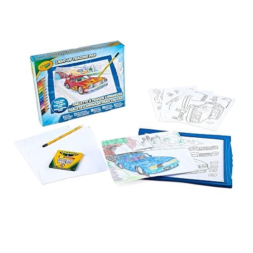 Crayola Light Up Tracing Pad - Blue, Tracing Light Box for Kids, Drawing Pad, Toys for Kids, Gift for Boys & Girls, Ages 6, 7, 8 - Blue thumbnail 6