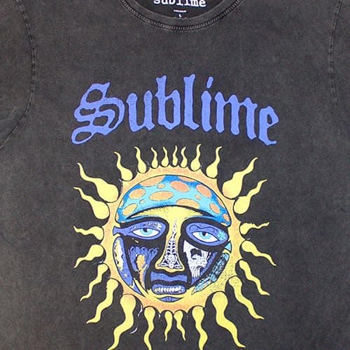 Sublime Sun Band Logo Stone Wash T Shirt thumbnail 2
