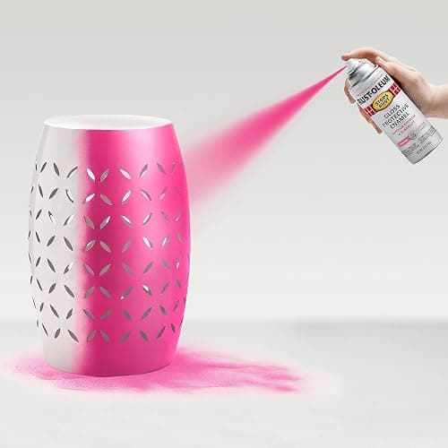 Rust-Oleum 347026 Stops Rust Spray Paint, 12 oz, Gloss Poppy Pink, 6 Pack, 2 Pack thumbnail 5
