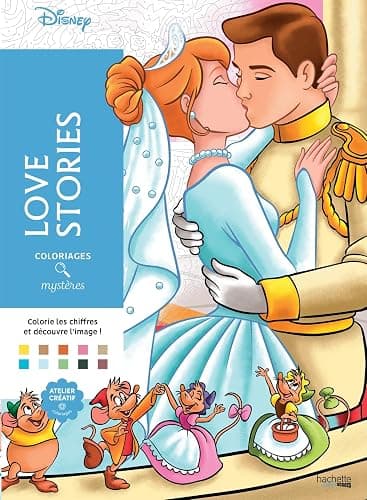 Coloriages mystères Disney - Love Stories - Image 1