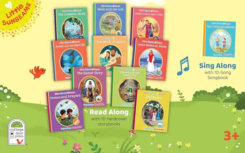 Bible Stories and Songs Interactive Electronic Take Along Storyteller with 11 Books (Little Sunbeams) thumbnail 3