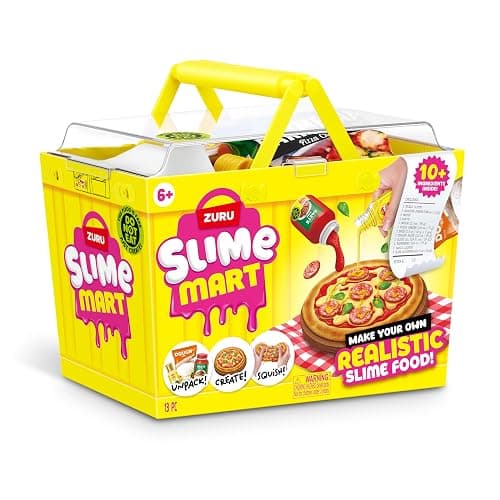 Slime Mart Small Basket by ZURU, Toy, Arts & Crafts for Kids and Kidults, Soft Slime Making Kit - Slime Kit for Girls Ages 6-10 - Fun Gift Idea for Boys Girls - Fidget Toys - Sensory Toys (Pizza) thumbnail 3