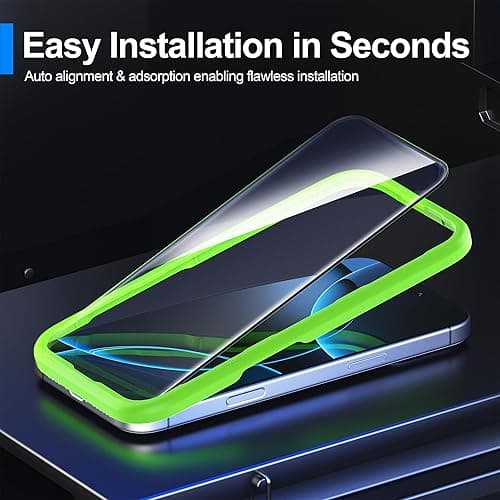 Ailun 3 Pack Screen Protector for iPhone 16 Pro [6.3 inch] + 3 Pack Camera Lens Protector with Installation Frame,Case Friendly Tempered Glass Film,[9H Hardness][Not for iPhone 16e/16/16 Plus/Pro Max] thumbnail 7