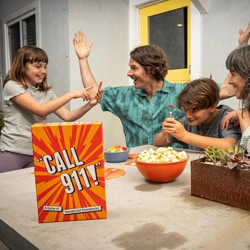 Call 911! [A Family Game of Unexpected Emergencies | Card Games for Adults & Teens, 200 Emergency Prompts | White Elephant | Fun Card Games for Family Game Nights & Parties | Ages 12 Up thumbnail 7