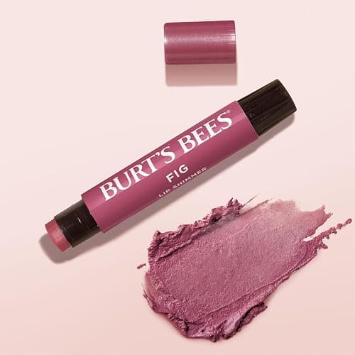 Burt's Bees Shimmer Lip Tint Set, Mothers Day Gifts, Tinted Lip Balm Stick, Moisturizing for All Day Hydration with Natural Origin Glowy Pigmented Finish & Buildable Color, Fig (4-Pack) thumbnail 9