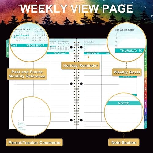 Student Planner 2026-2027 - School Planner 2026-2027, August 2026 - June 2027, 8.5" x 11", Monthly and Weekly Calendar for Middle or High School thumbnail 4