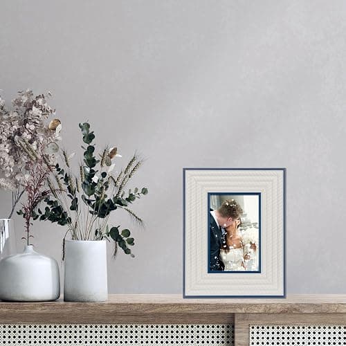 Lawrence Frames 4x6 Breem Frame -Navy with White Rope thumbnail 2