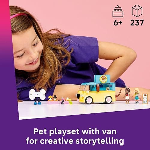 LEGO Friends Pet Accessories Van Building Toy for Girls & Boys - Pretend Play Set for Kids, Ages 6+ - W/Nova & Aliya Minidolls, 3 Pet Figures, & Accessories - Gift Idea for Birthdays - 42678 thumbnail 2