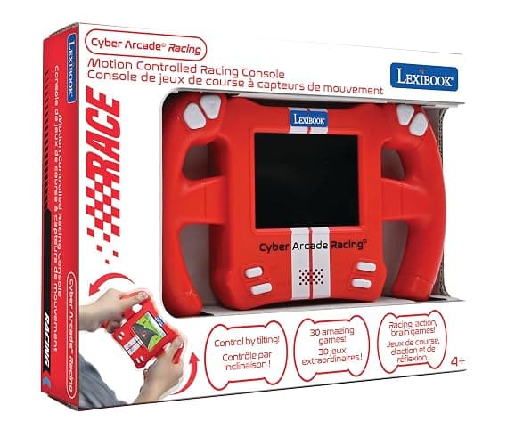 Lexibook, Cyber Arcade, Motion Console, 30 racing, action and puzzle games, Control by tilting, Red, JL3150 thumbnail 5