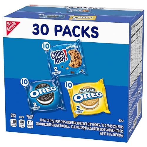 Nabisco Sweet Treats Cookie Variety Pack OREO, OREO Golden & CHIPS AHOY!, 30 Snack Packs (2 Cookies Per Pack) thumbnail 12