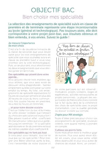 L'ETUDIANT BAC PREMIERE Agenda Scolaire 2025 2026 Couverture ouatinée 12x18cm journalier - Noir thumbnail 4