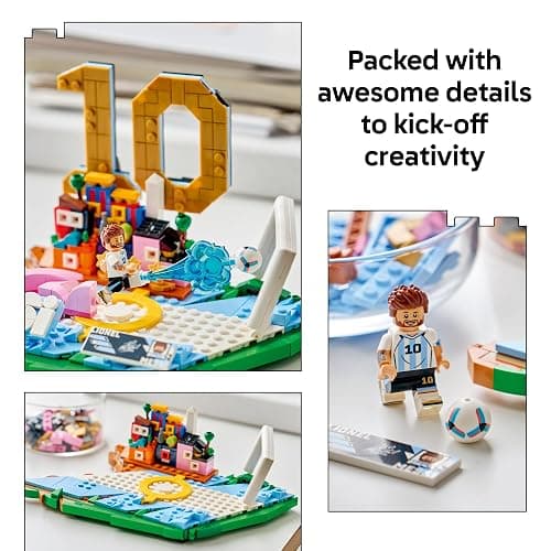LEGO Editions Lionel Messi – Soccer Highlights - Building Set for Boys & Girls, Ages 10+ - Collectible Soccer Gift with Plaque - Kids Bedroom or Shelf Decor - 43011 thumbnail 3