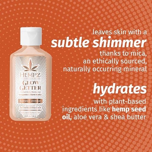 Hempz Frosted Glow Kit, Illuminating Mini Body Lotion and Shimmer Lip Gloss Duo, Limited Edition Glitter Gift Set, 2.25 oz and .44 oz thumbnail 6
